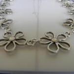 Silver Plated Daisy Necklacefrom Siljewel