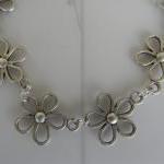 Silver Plated Daisy Necklacefrom Siljewel