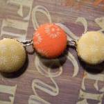 Fabric Button Necklace