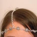 Swarovski Crystal/silver Flower Head Band